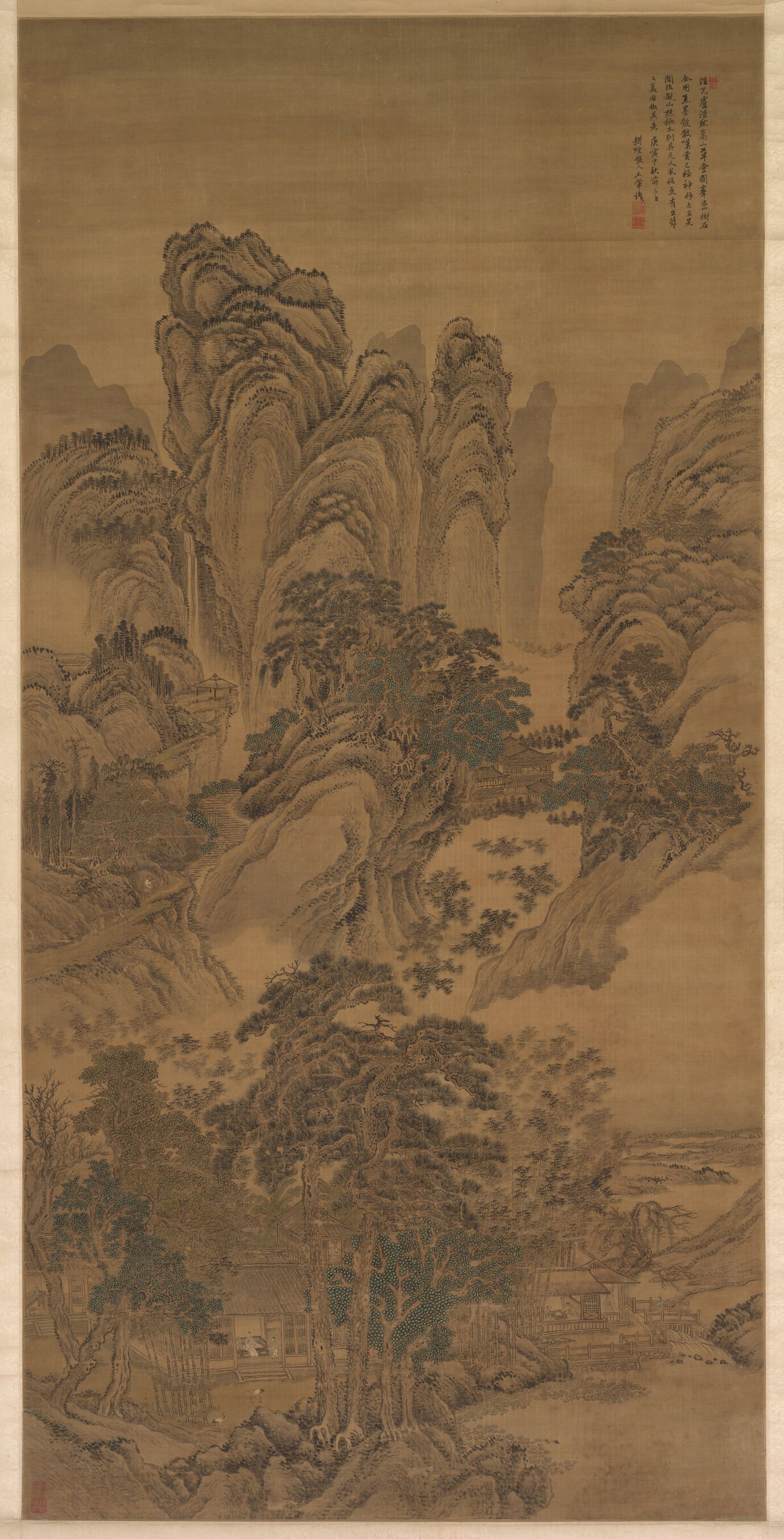 嵩山草堂图预览图