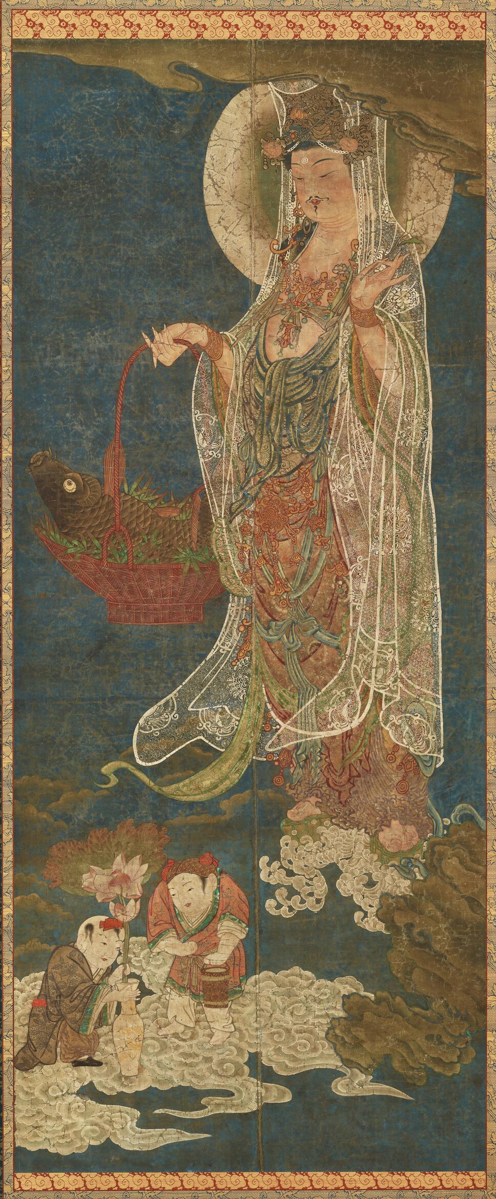 竹蓝大士图立轴预览图