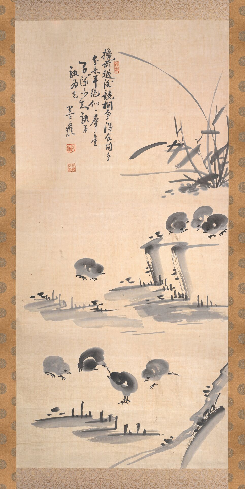 雏鸡图立轴预览图