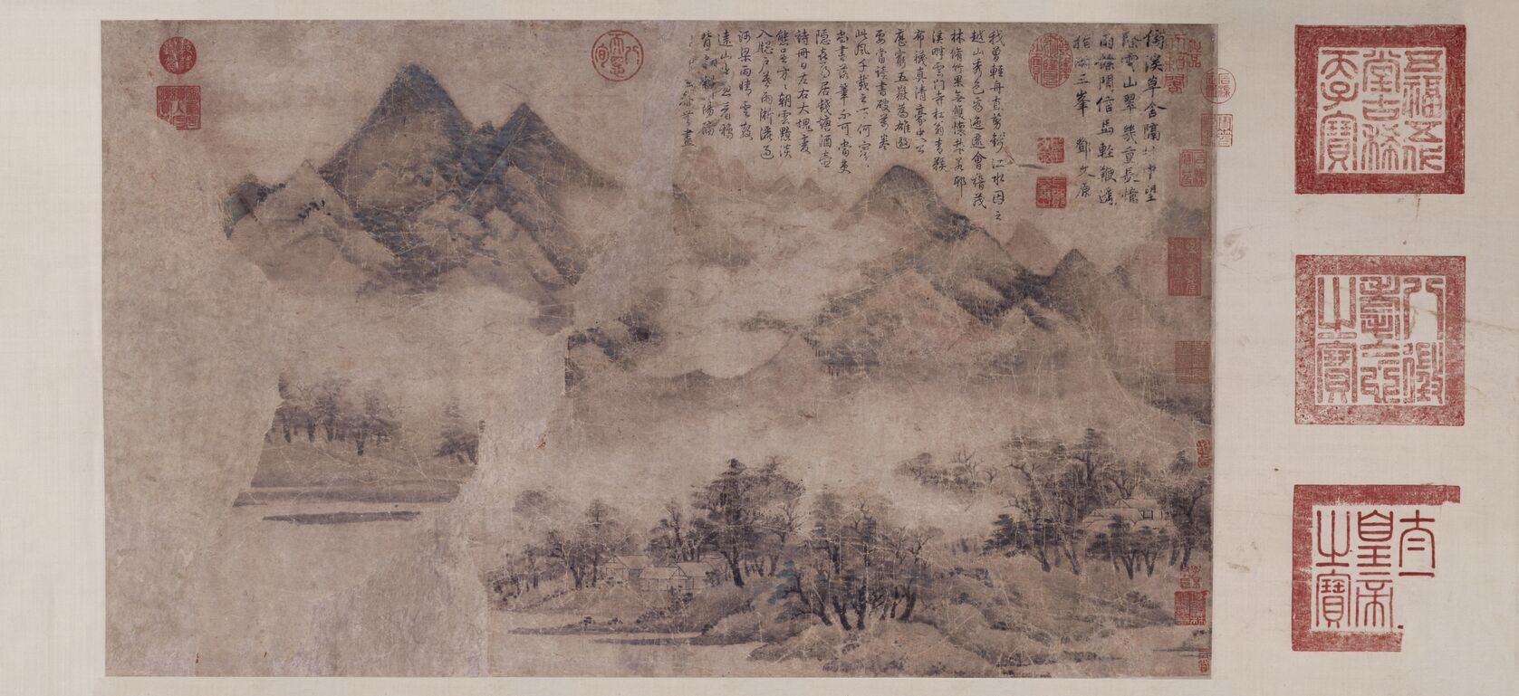 秋山暮霭图预览图