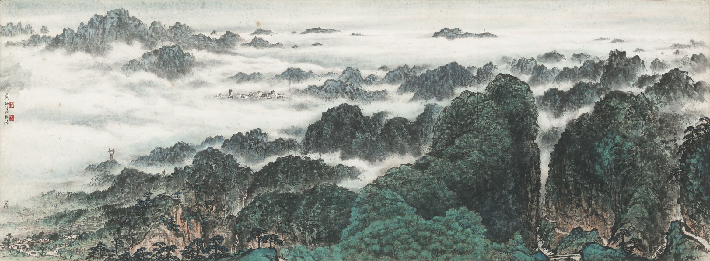 井岗山图镜心预览图