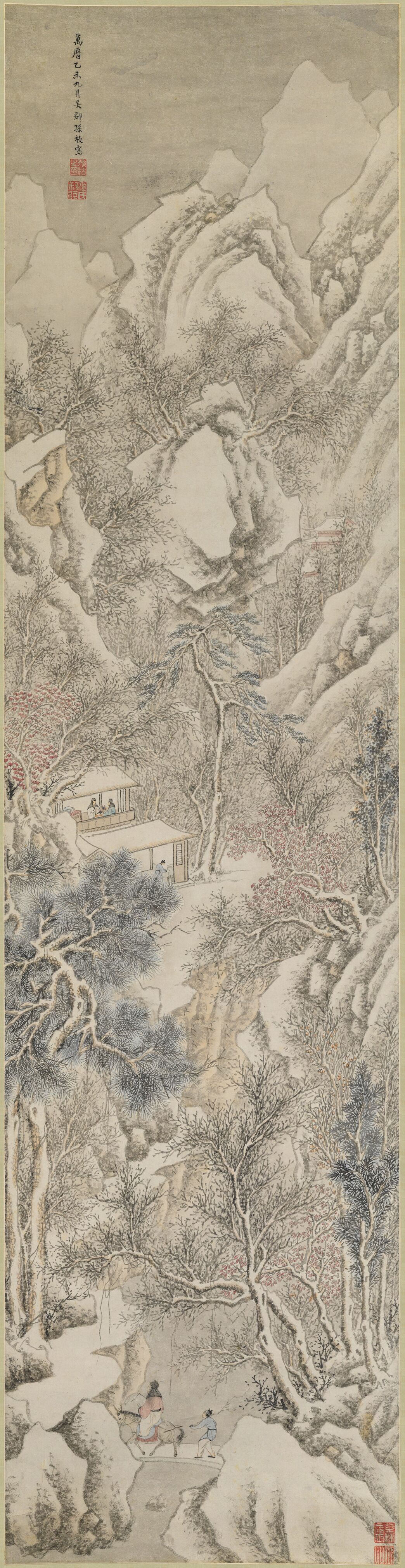 踏雪访友图缩略图