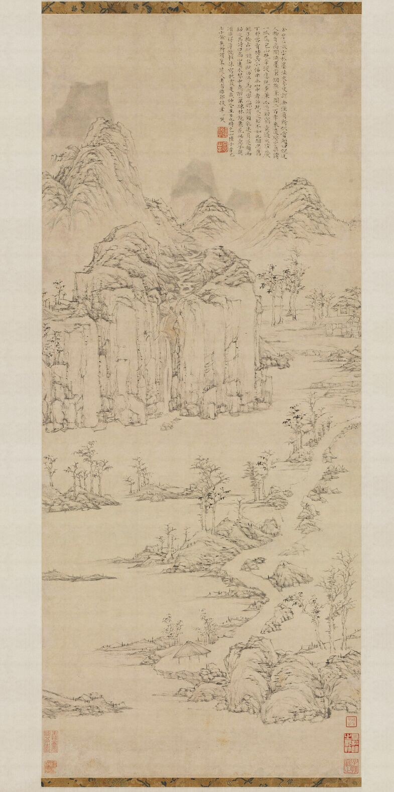 仿倪云林秋霞图预览图