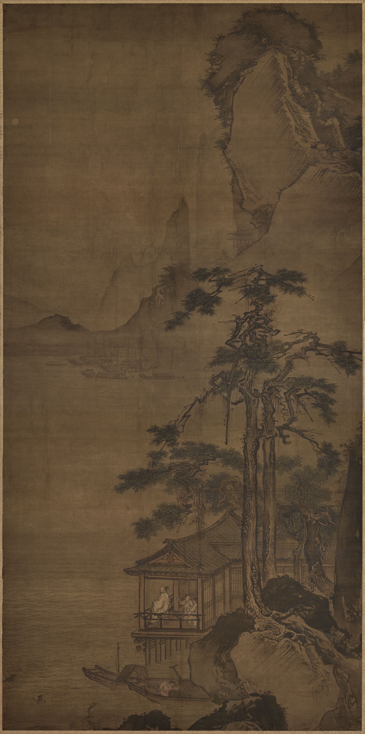 松阁观潮图预览图