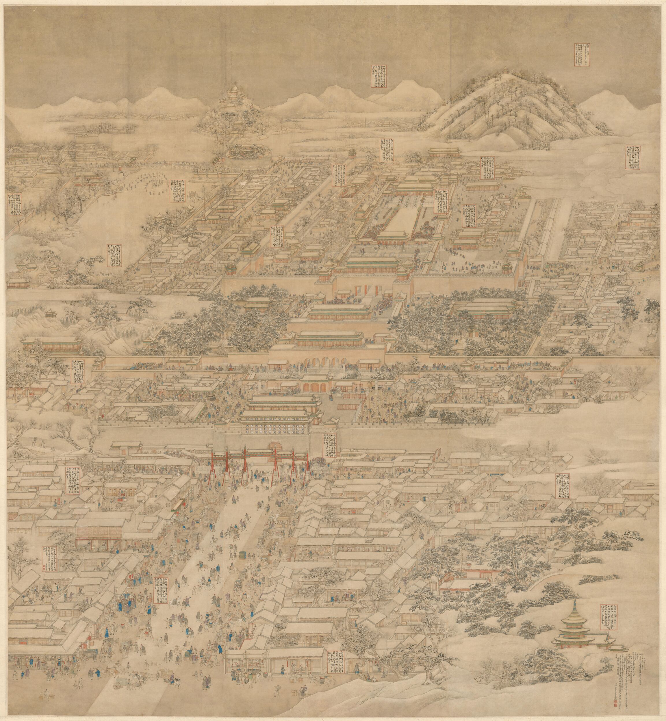 京师生春诗意图预览图