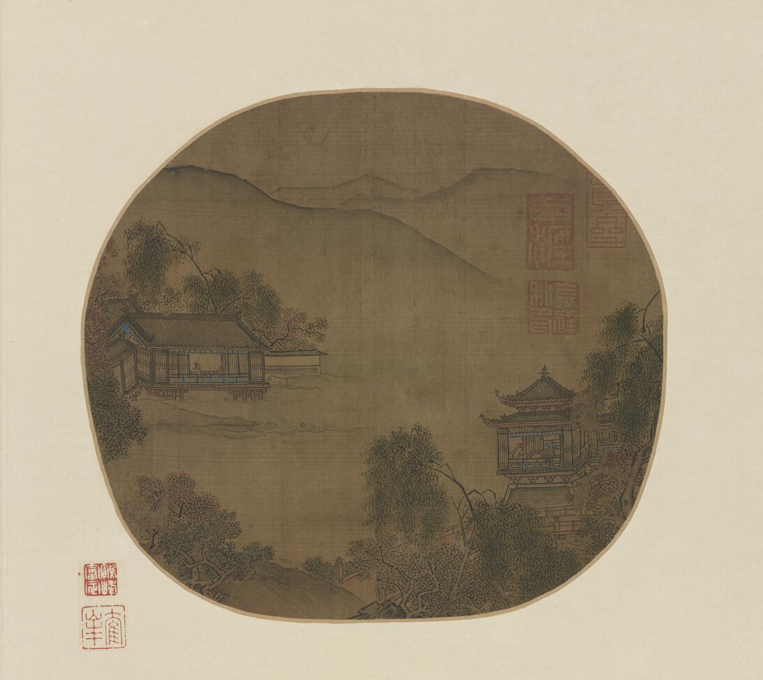 山涧亭荫图页预览图