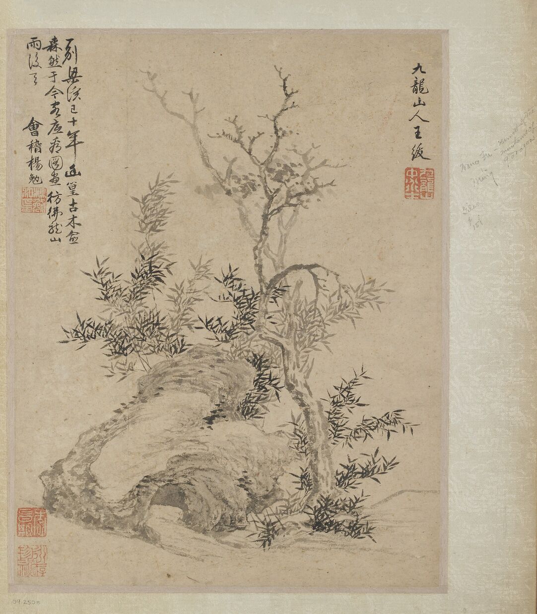 枯木竹石图预览图