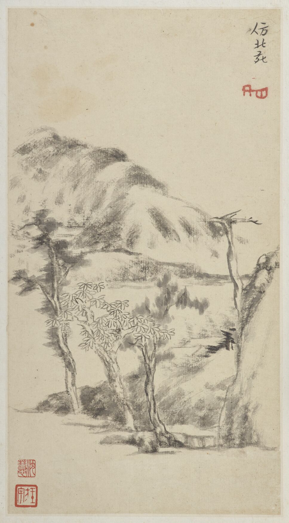 仿北苑山水图预览图