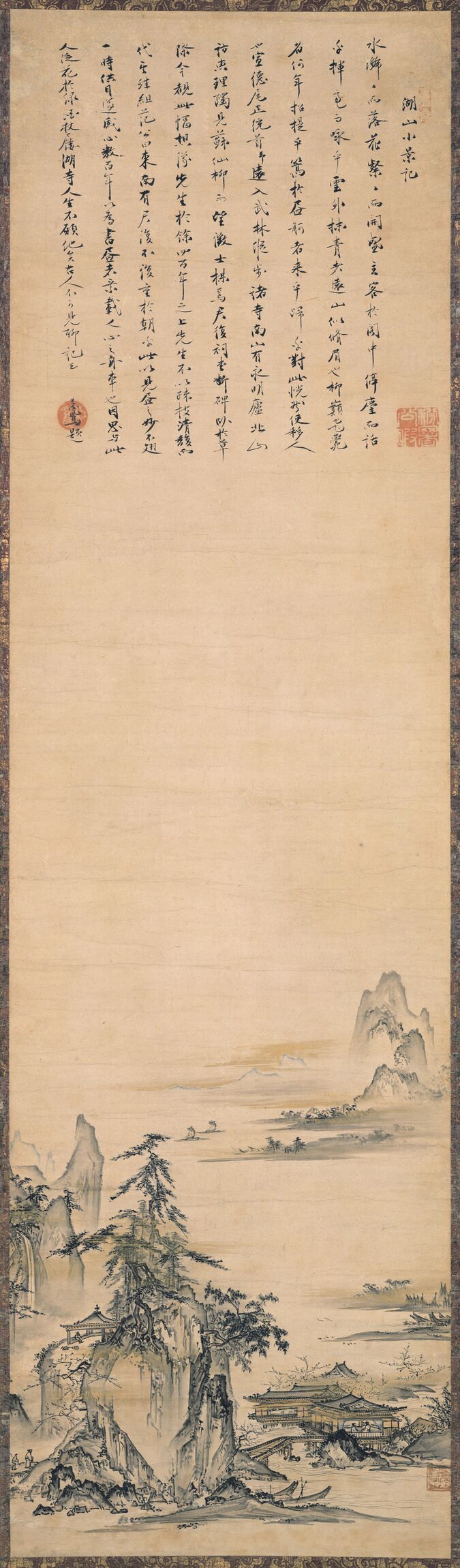 湖山小景图预览图