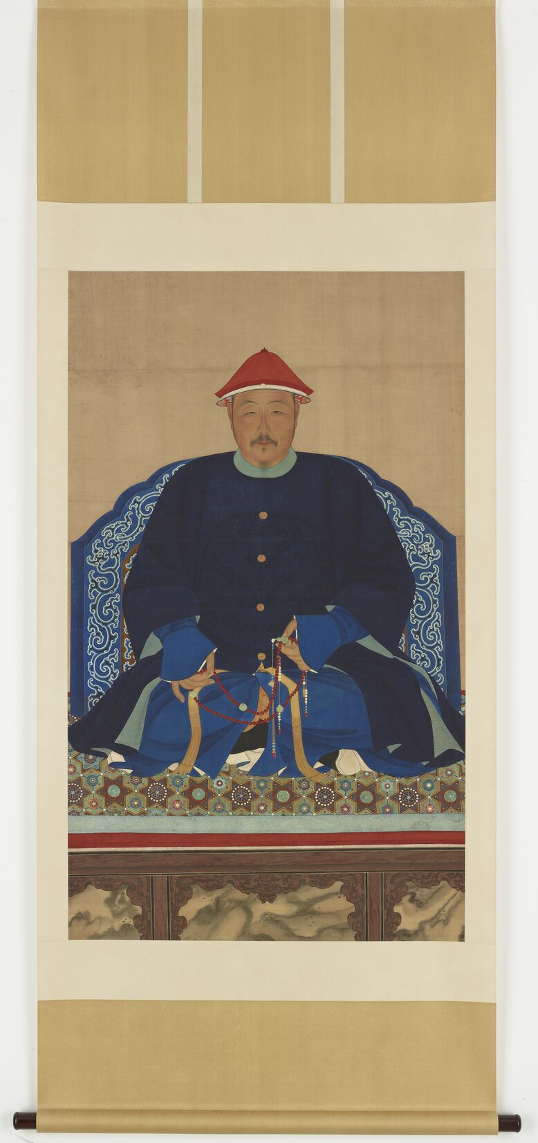 历代帝王贵妃大臣朝服像（皇太极便服像）预览图