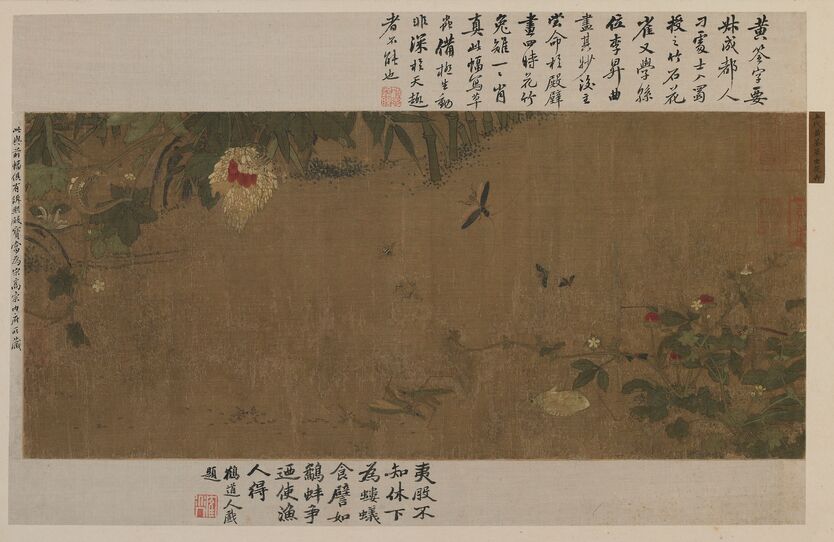 草虫花卉图预览图