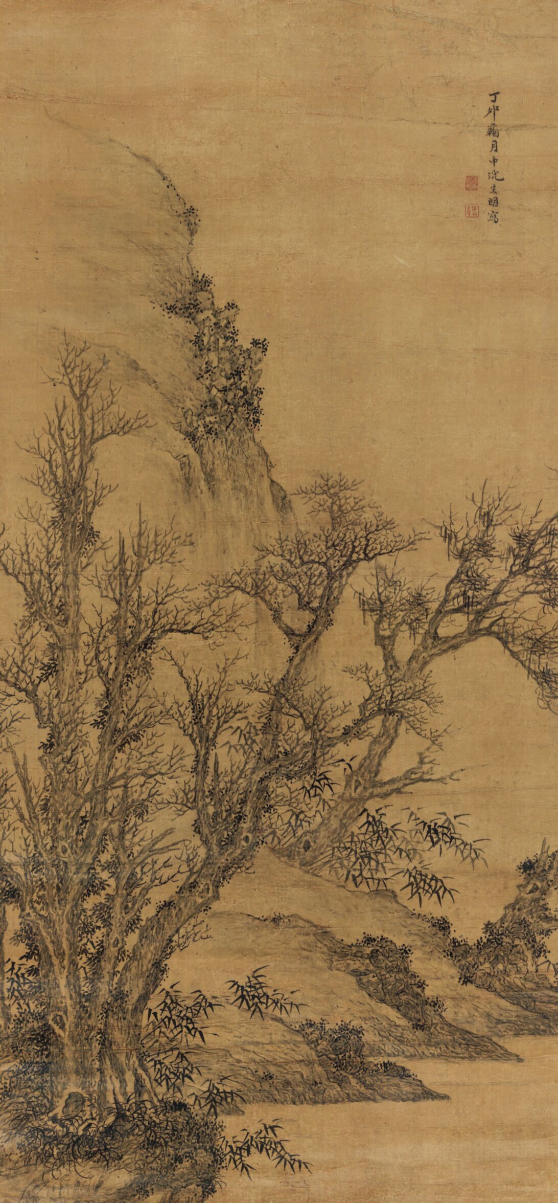 秋树清泉图预览图
