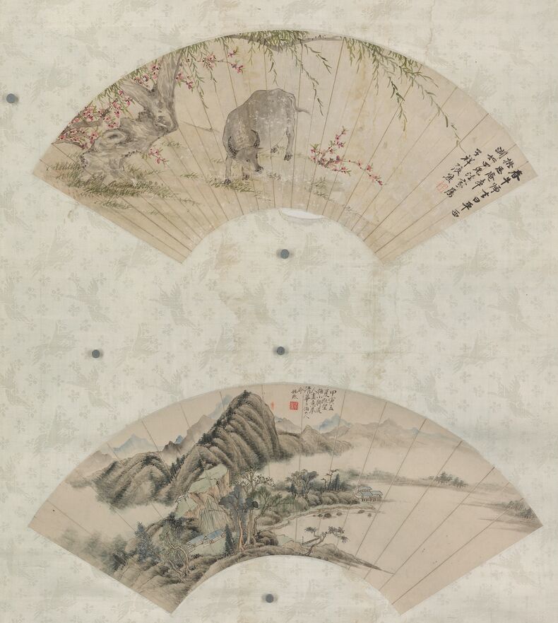山水扇面-2预览图