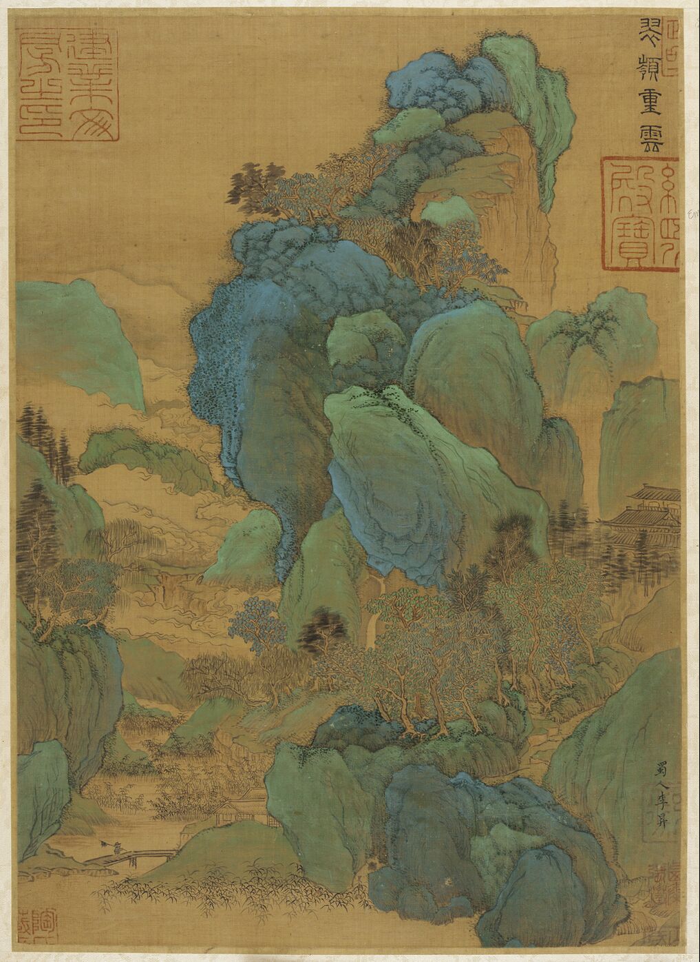 青绿山水图页预览图