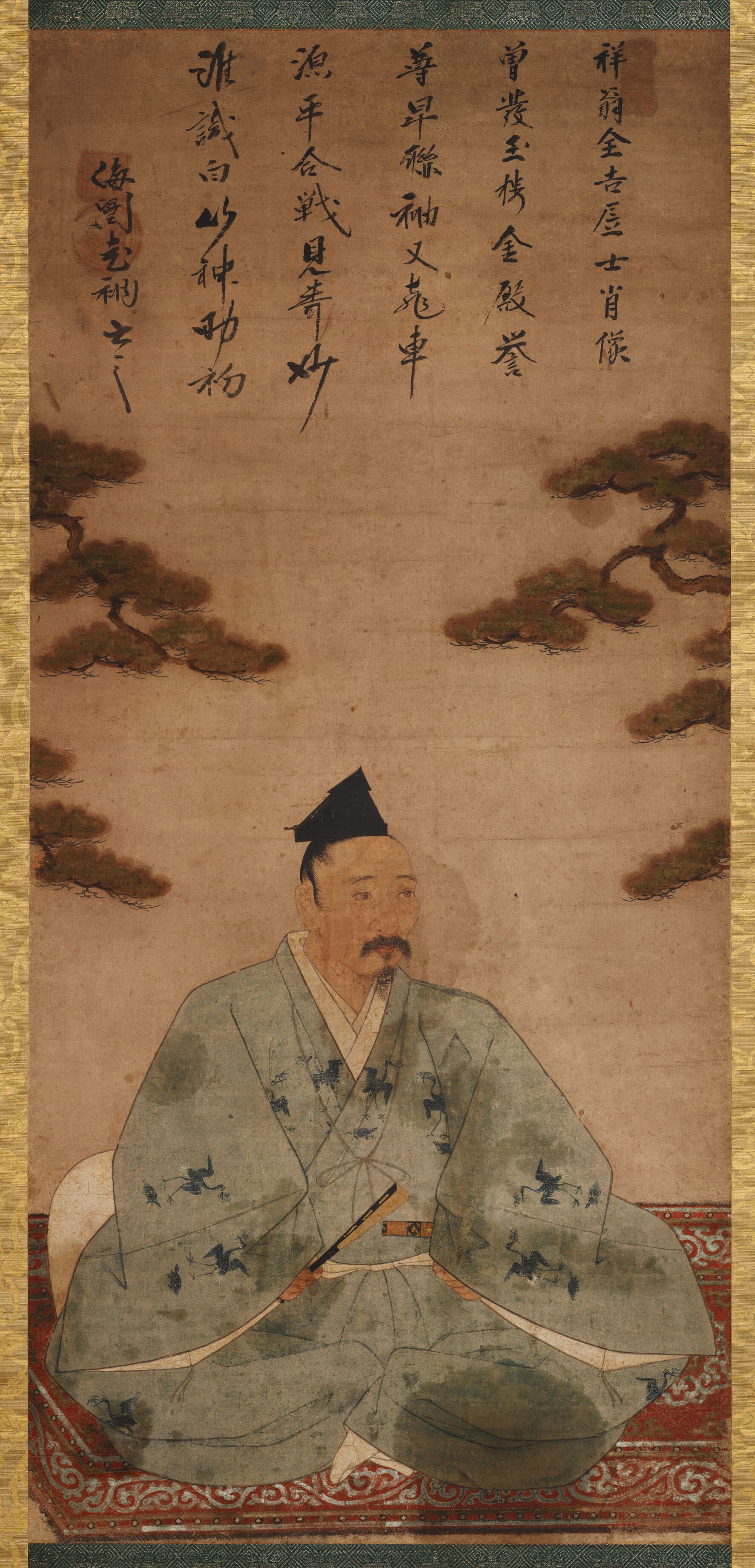 室町时代 桃井直诠像纸本预览图
