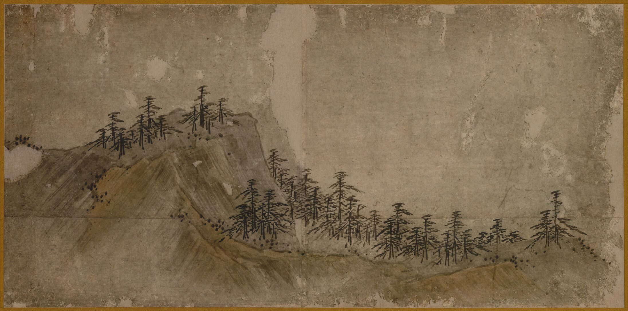 山岳松林图预览图