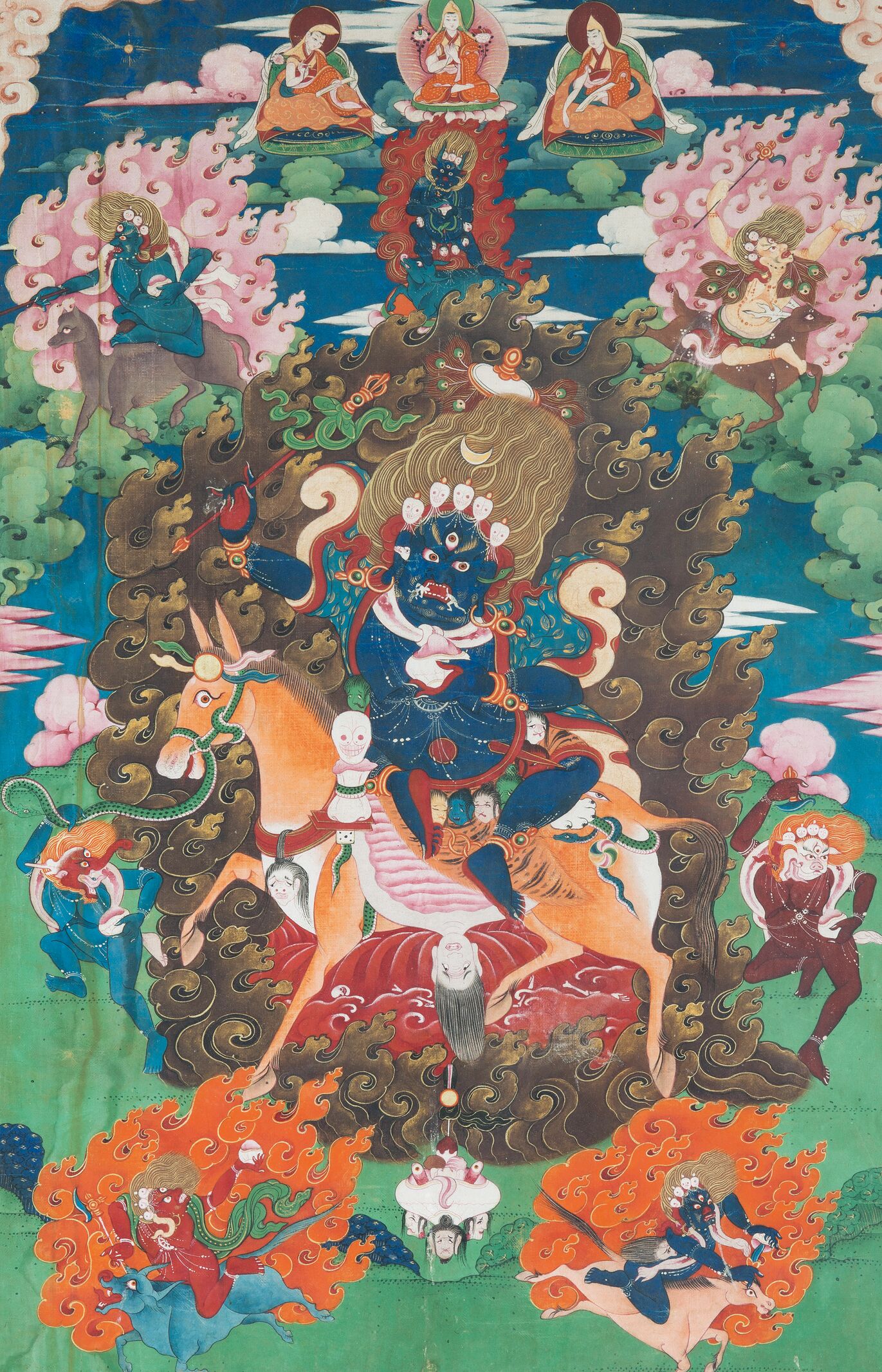 佛画 唐卡吉祥天母预览图
