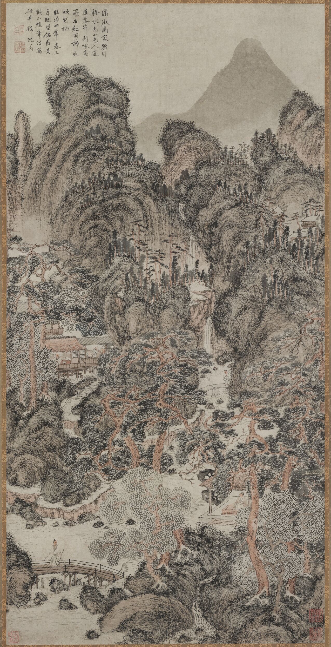 仿王蒙山水图预览图