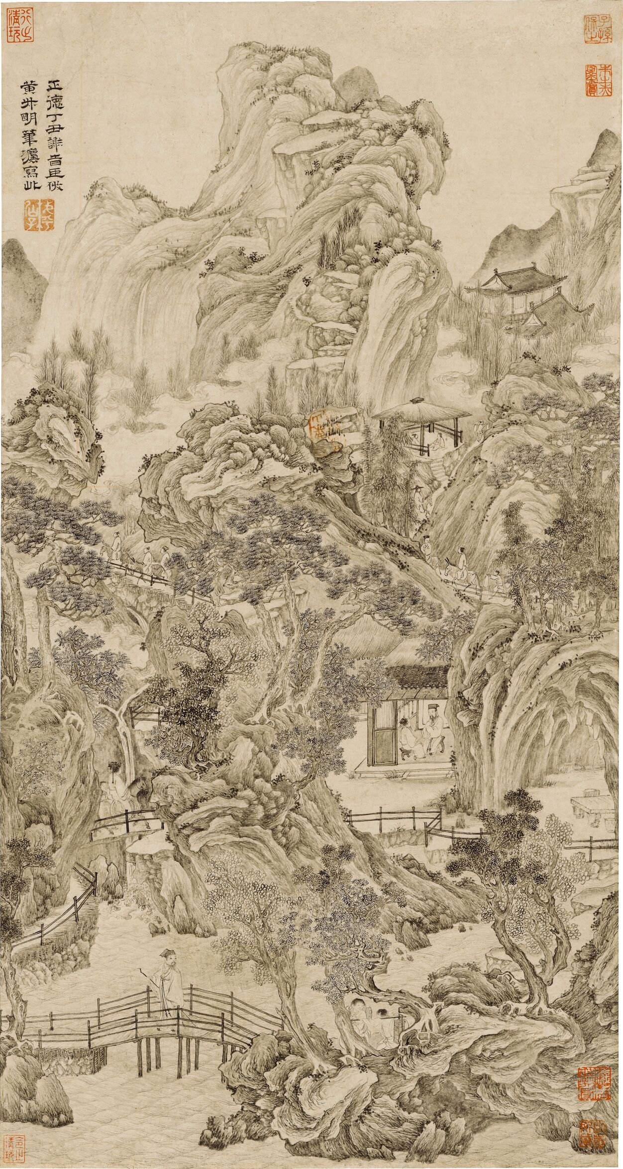山水图轴预览图