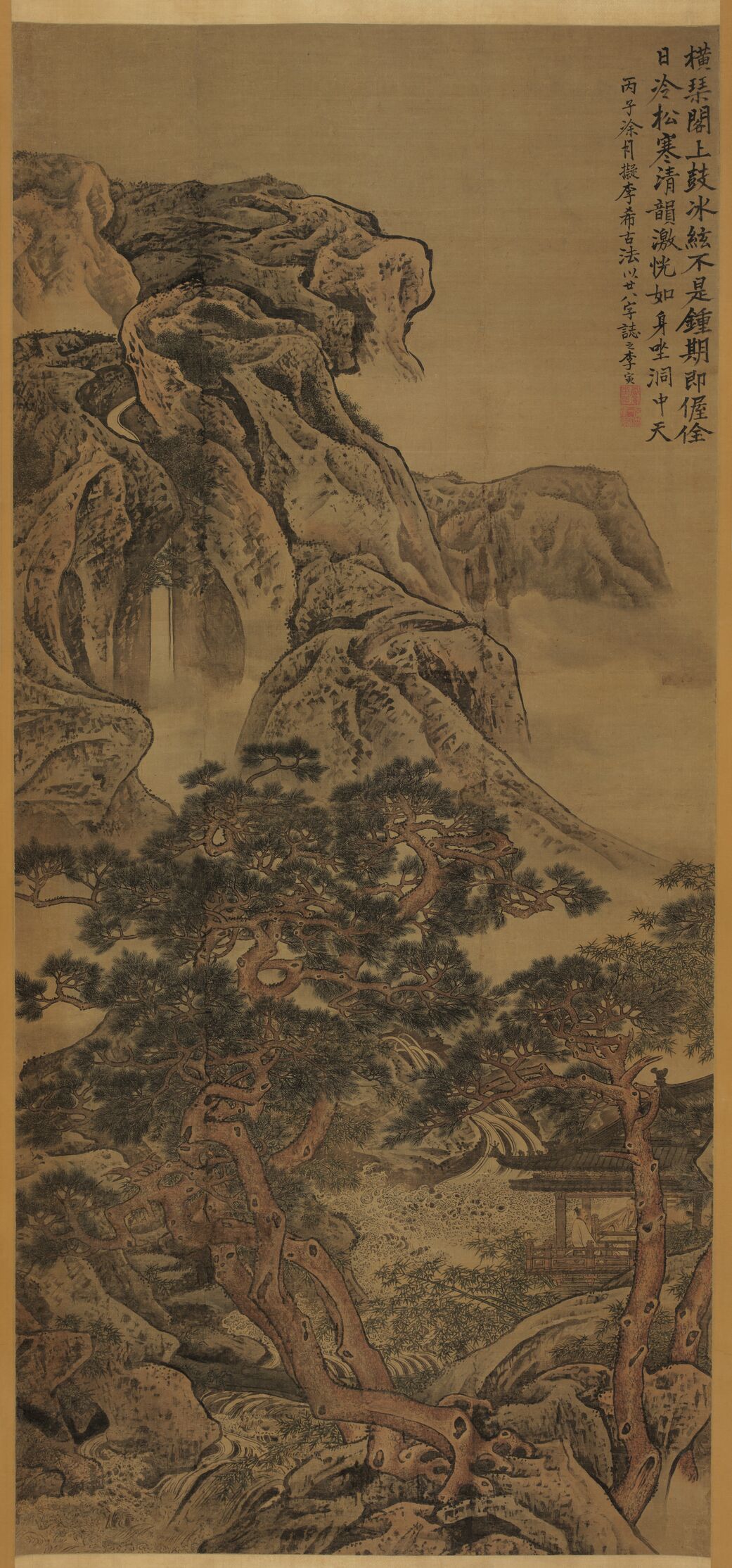 松阁抚琴图缩略图