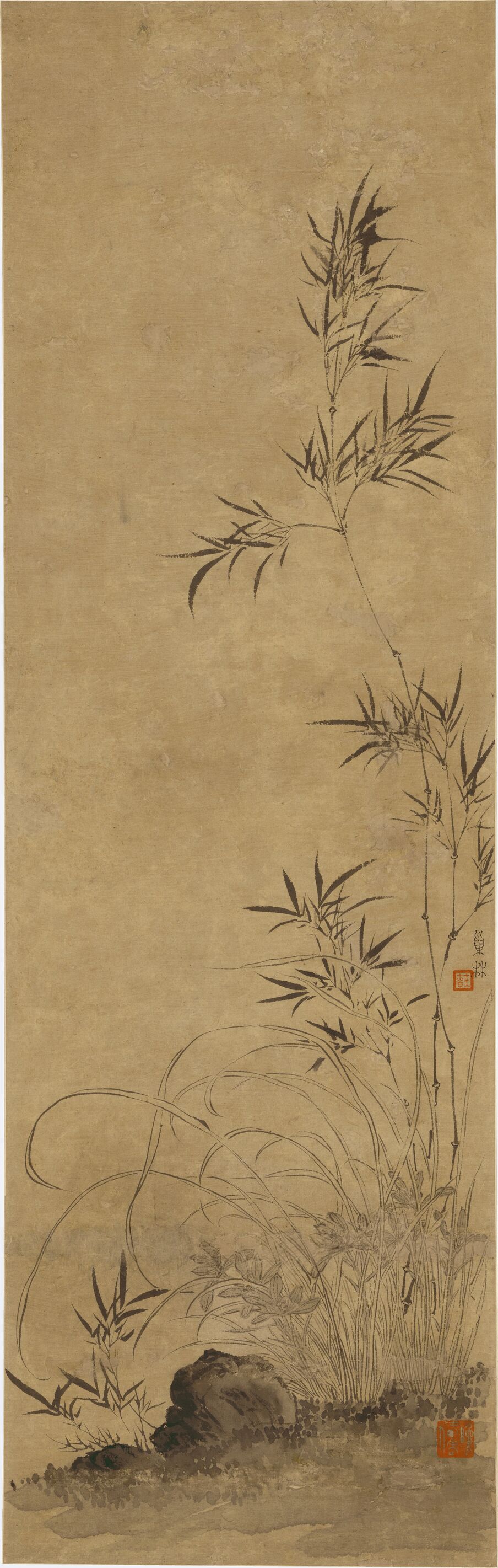 兰竹石图预览图