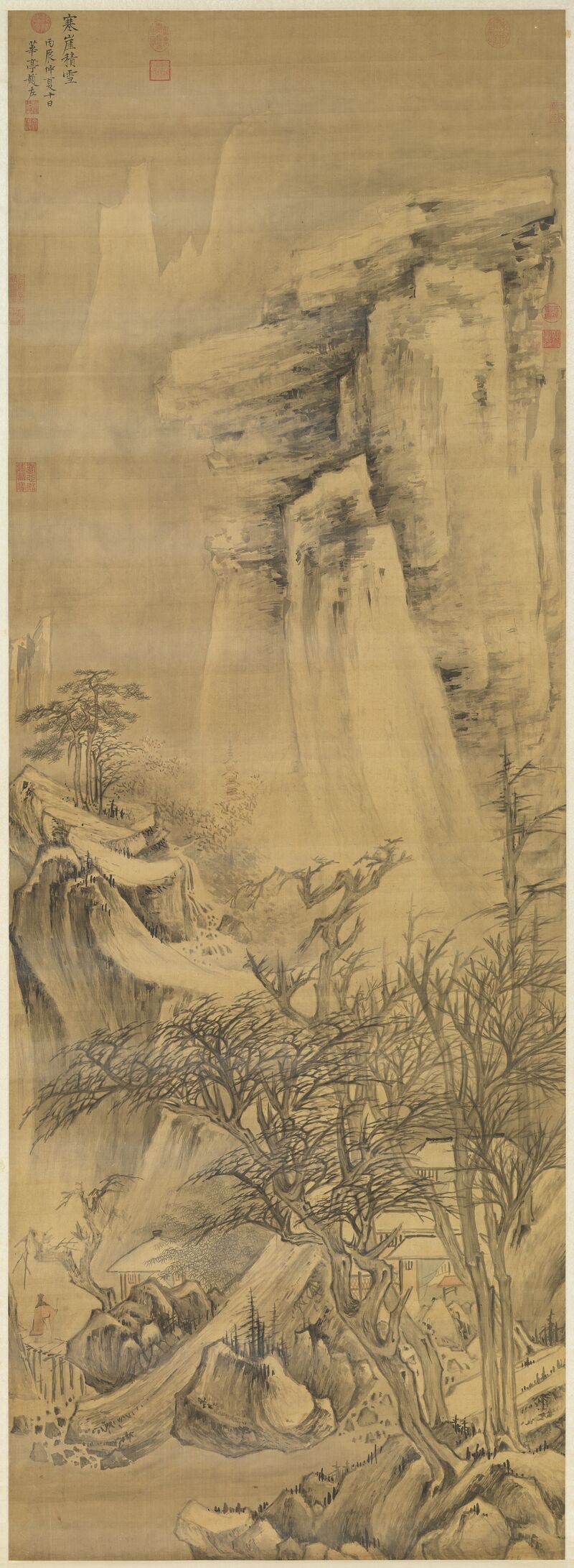 寒崖积雪图预览图