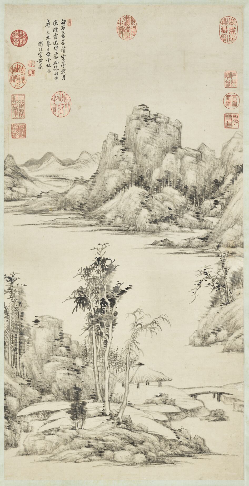 山水图（白石苍苔）预览图