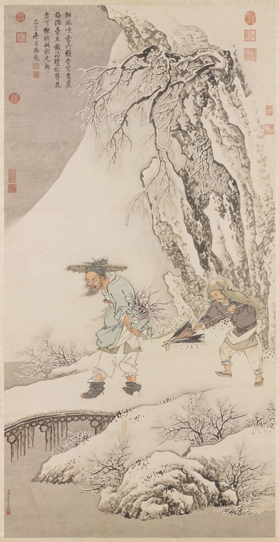 钟馗探梅图预览图