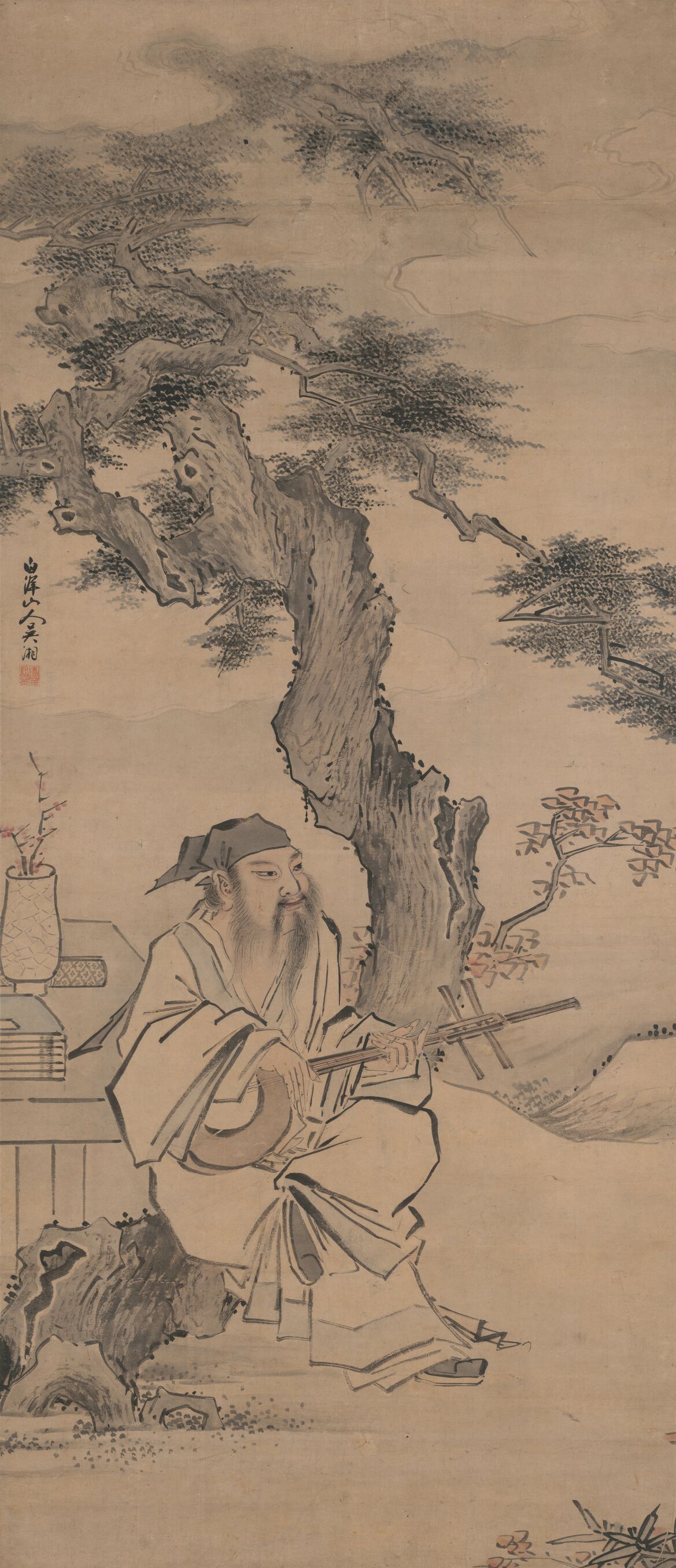 树下停阮图预览图