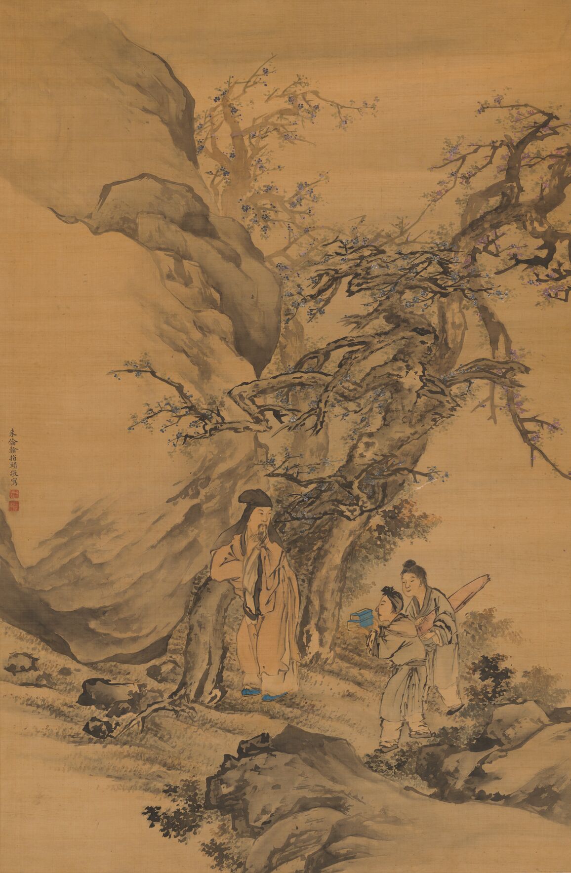 指画春山待读图缩略图