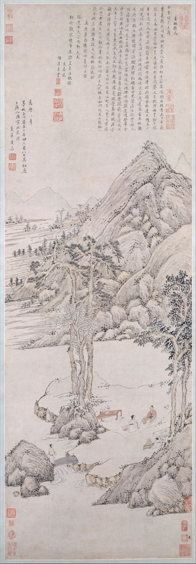 为项元汴作山水图预览图