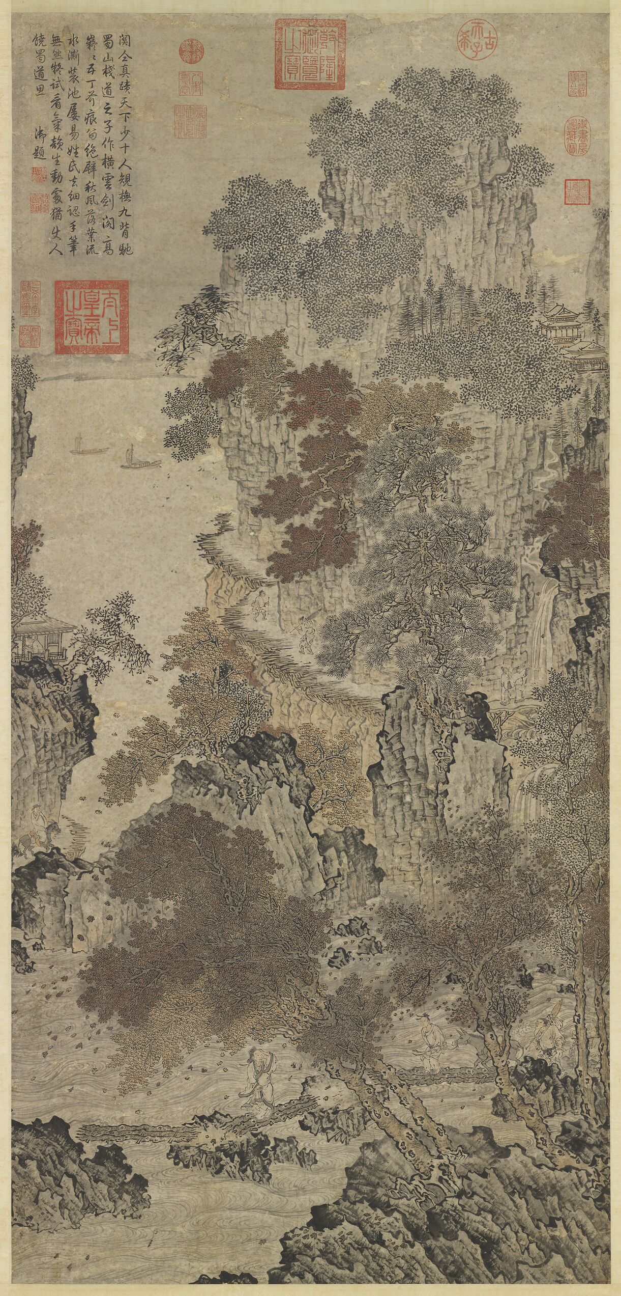 蜀山栈道图缩略图
