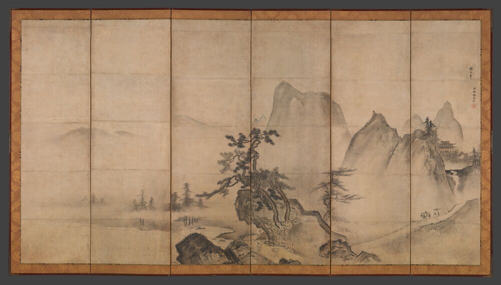 山水図屏風一缩略图