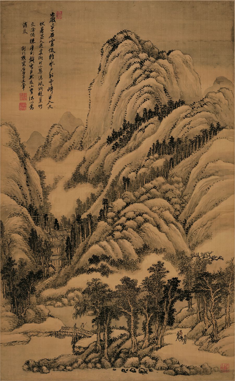 仿巨然夏山图预览图