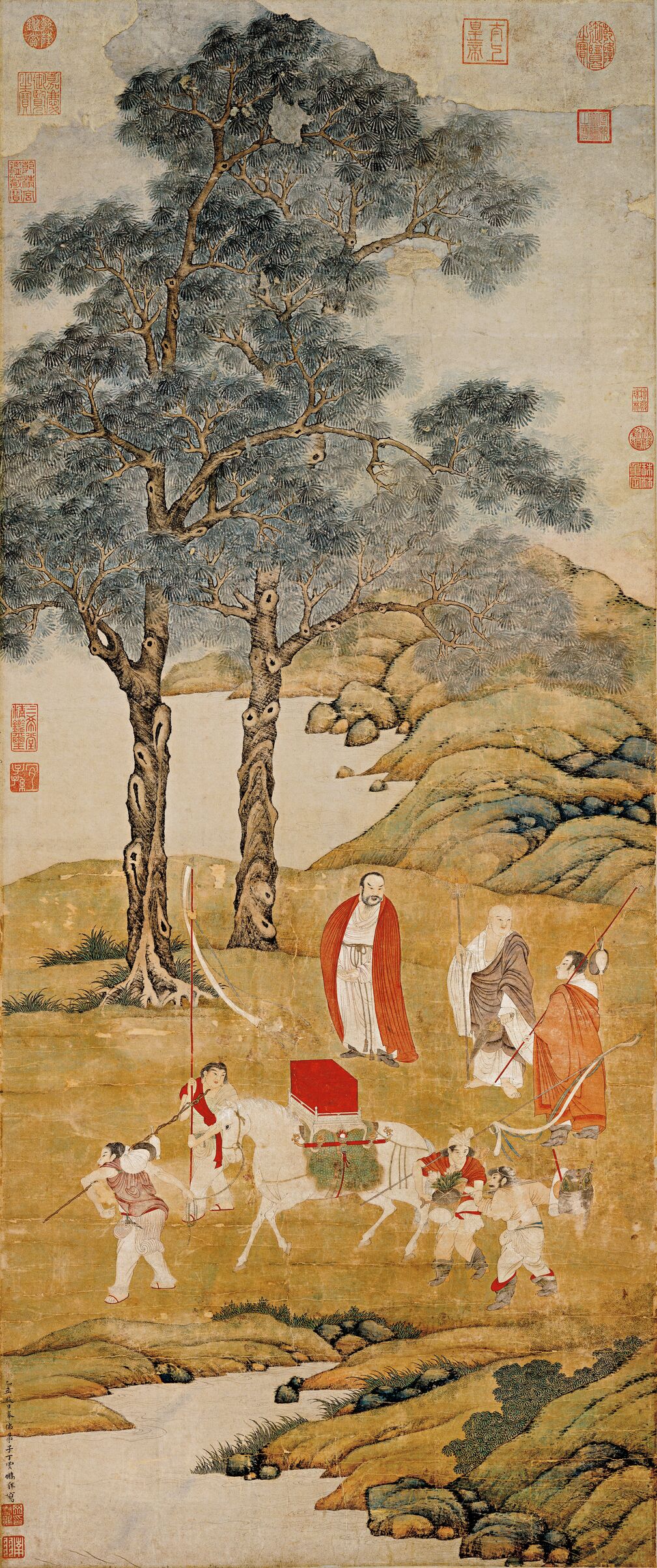 白马驮经图轴缩略图