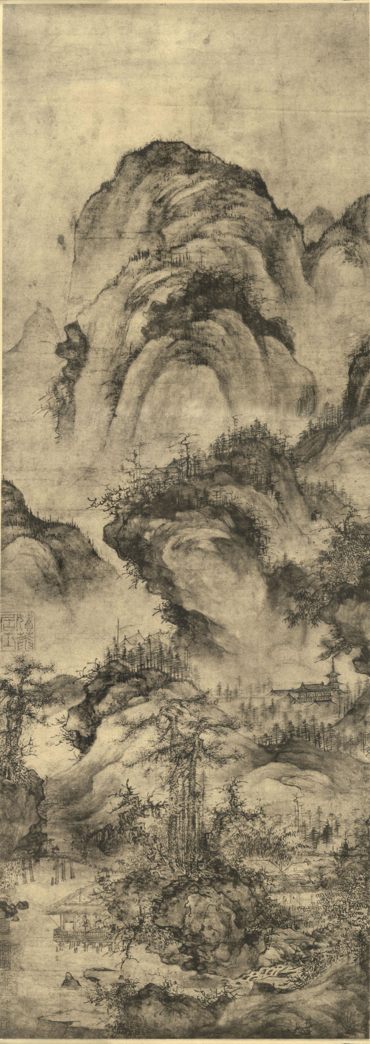双松水阁图缩略图