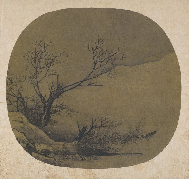 雪景山水图预览图