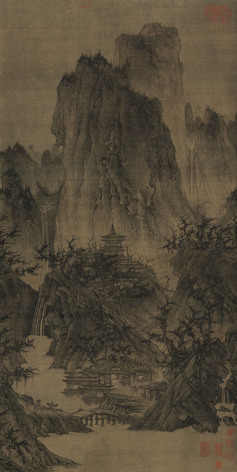 晴峦萧寺图预览图
