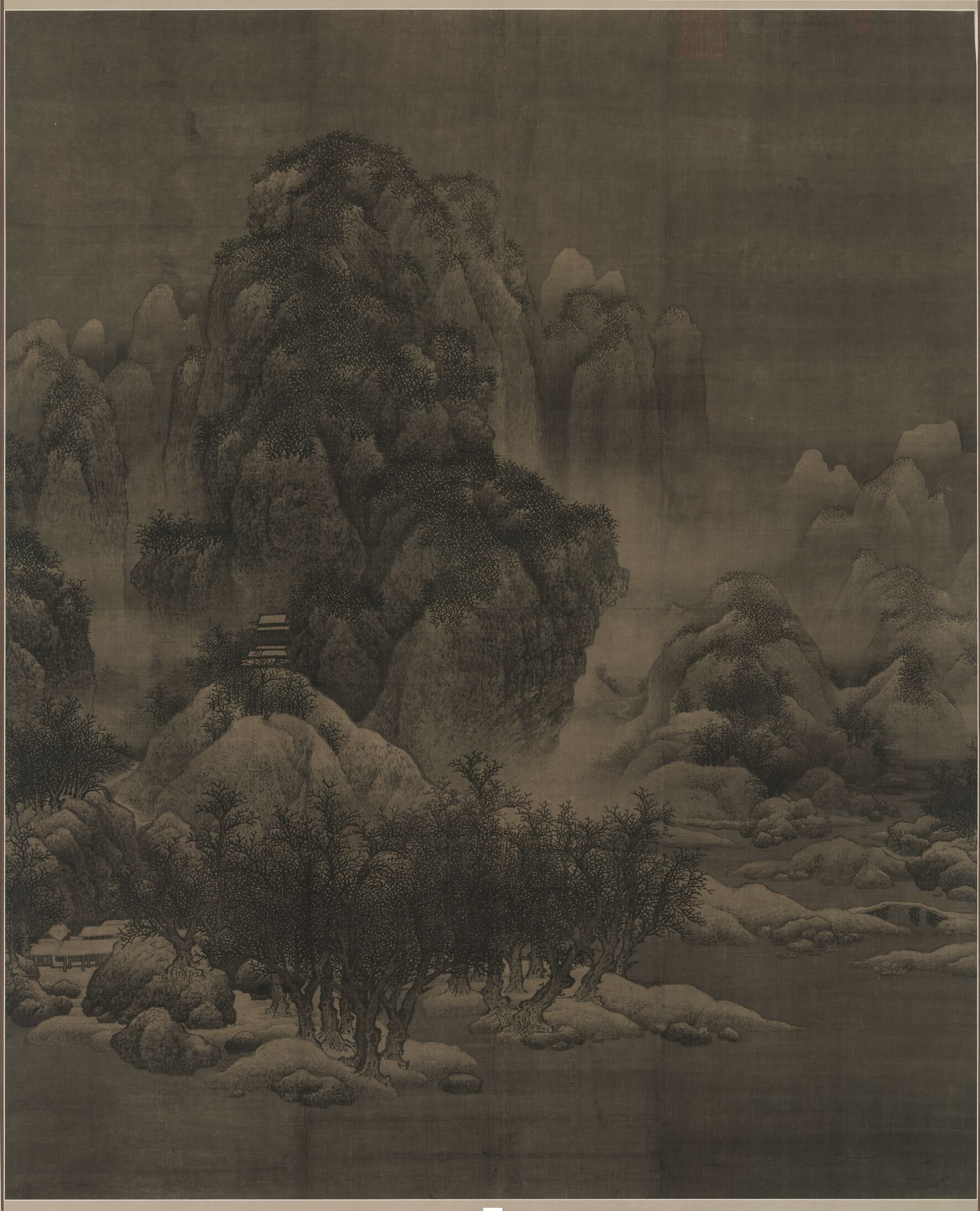雪景寒林图预览图