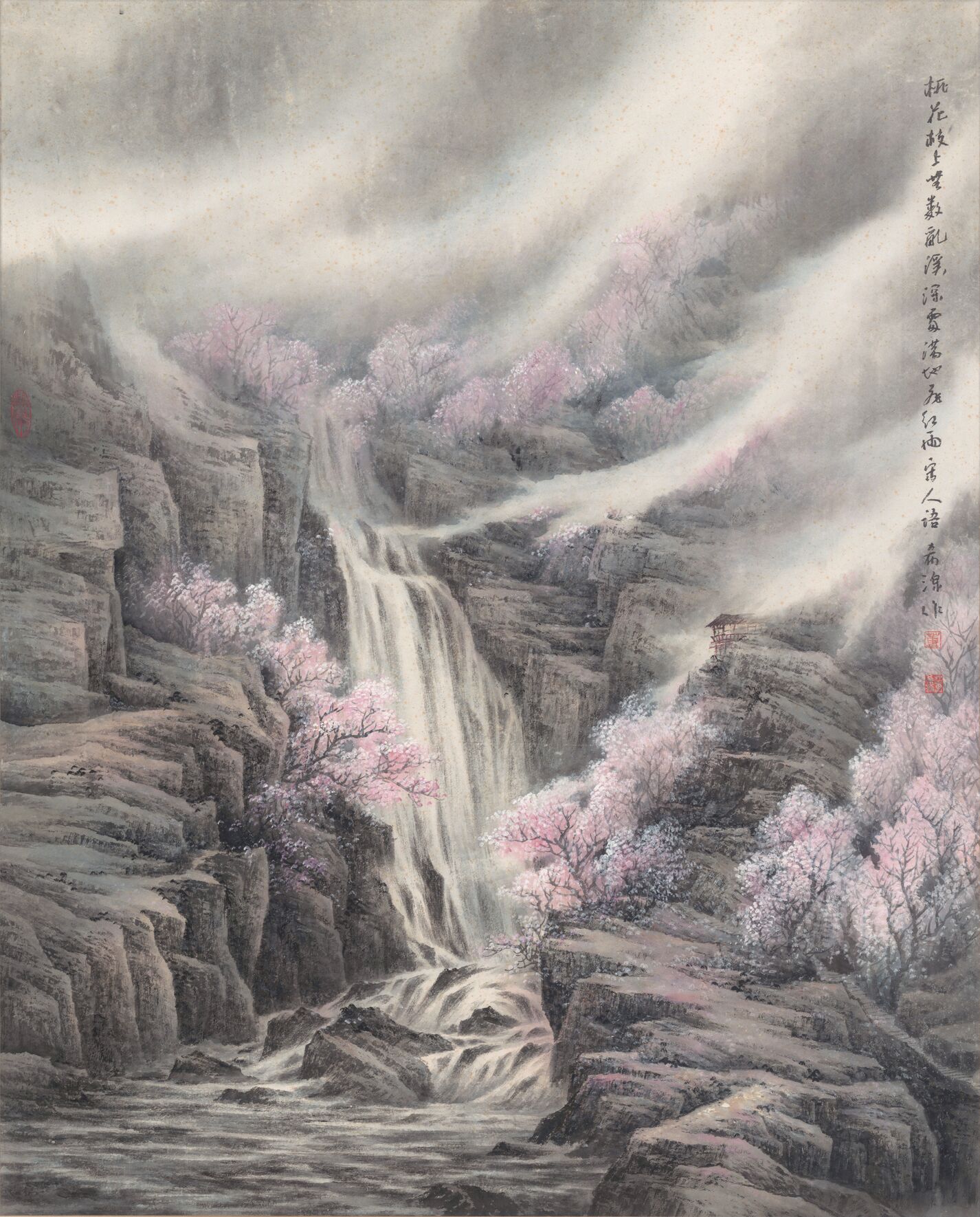 桃花枝上预览图
