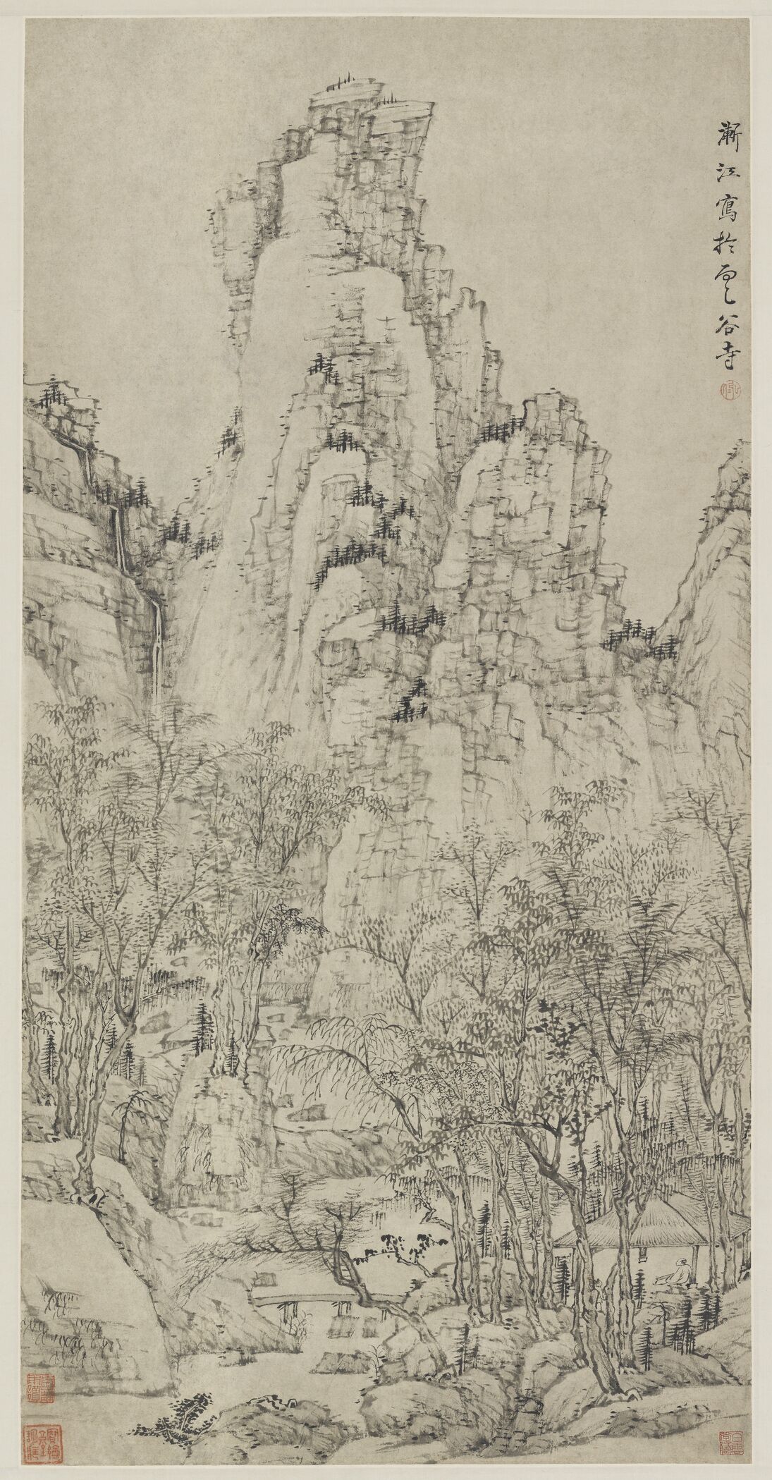 黄山云谷寺静思图预览图