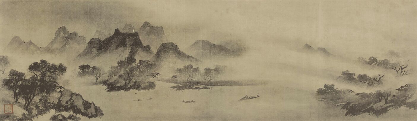 潇湘八景-渔村夕照图预览图