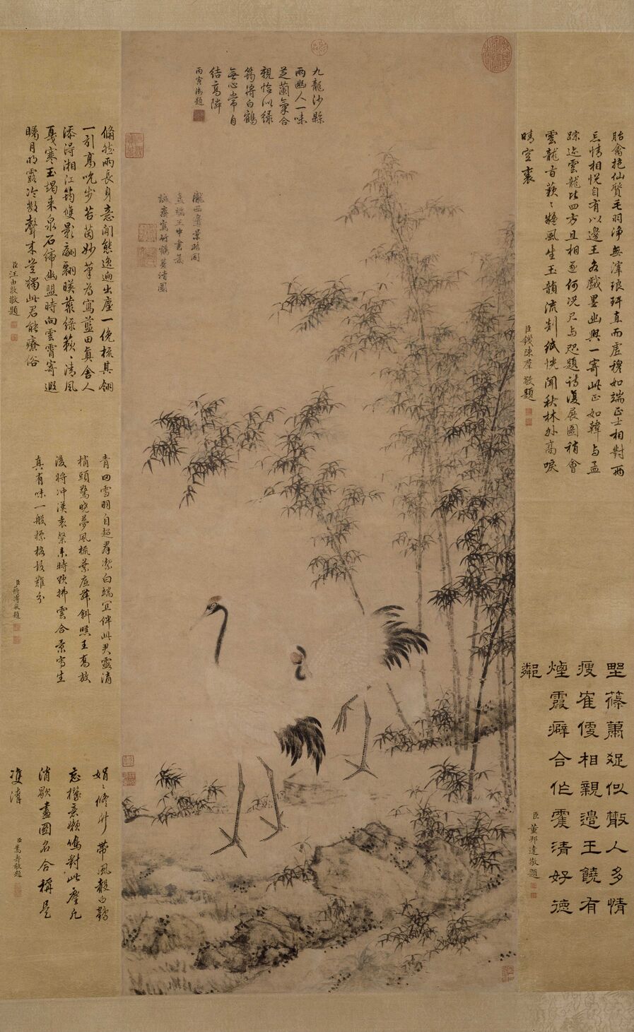 竹鹤双清图预览图