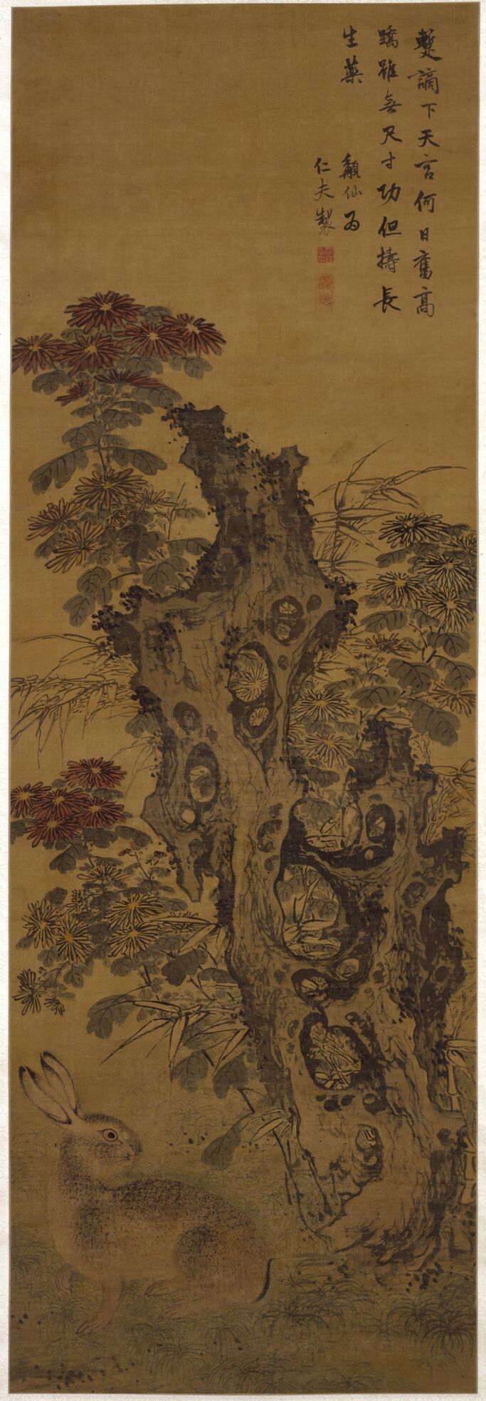 菊石野兔图缩略图