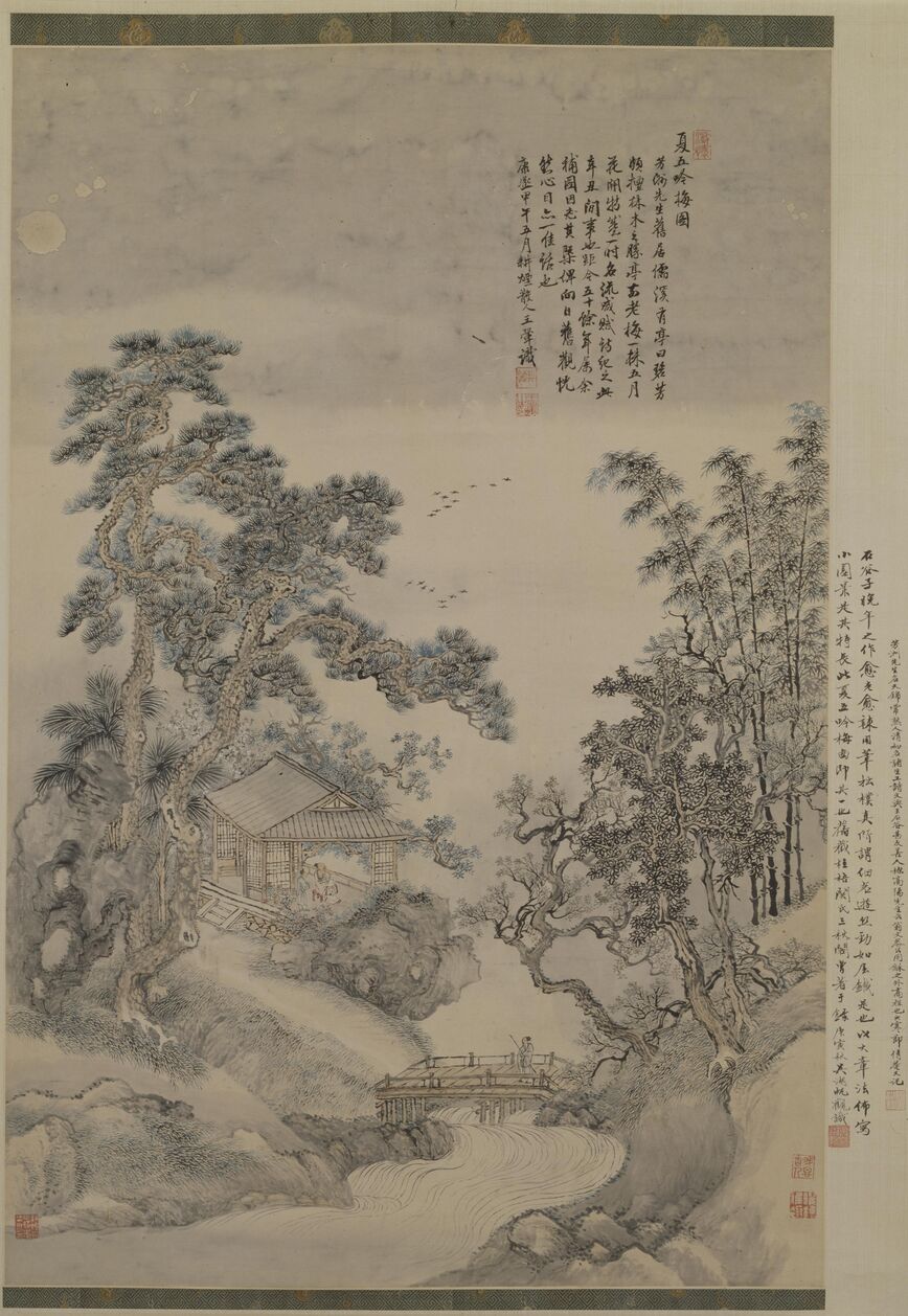 夏五吟梅图轴预览图