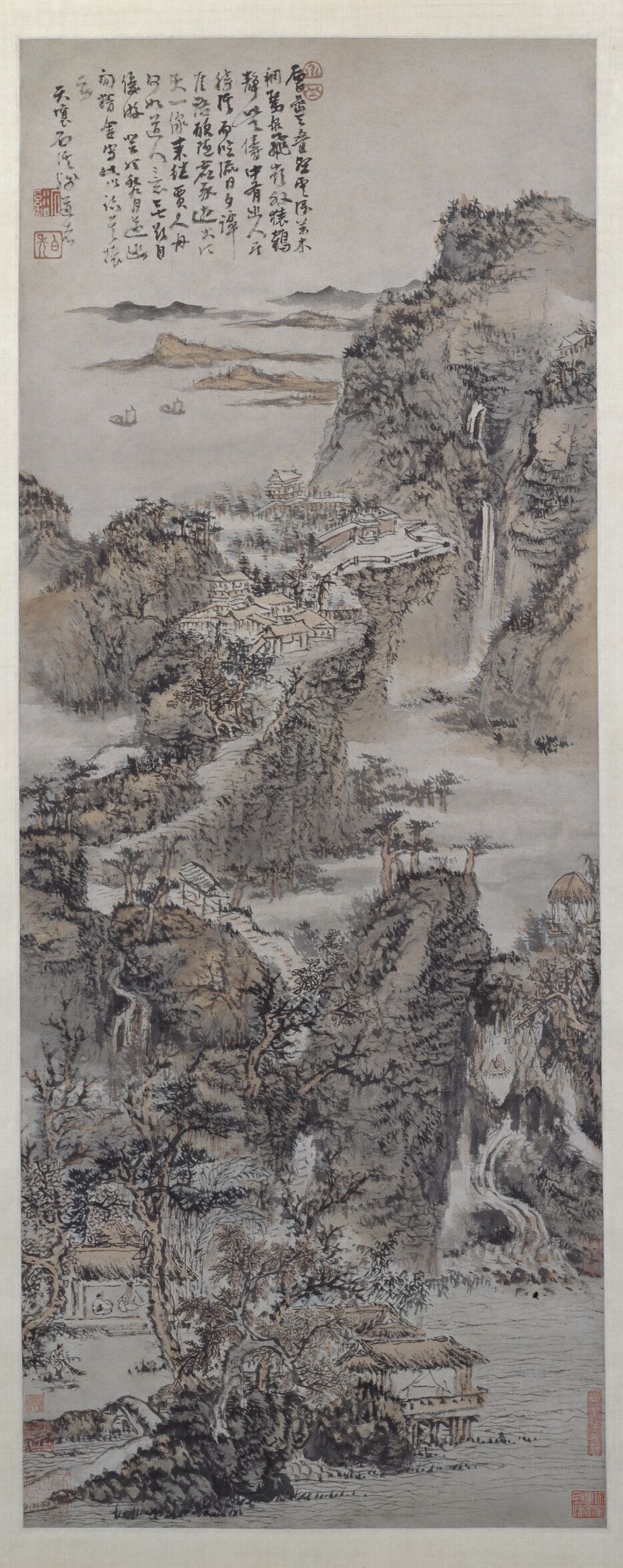 层岩叠壑图缩略图