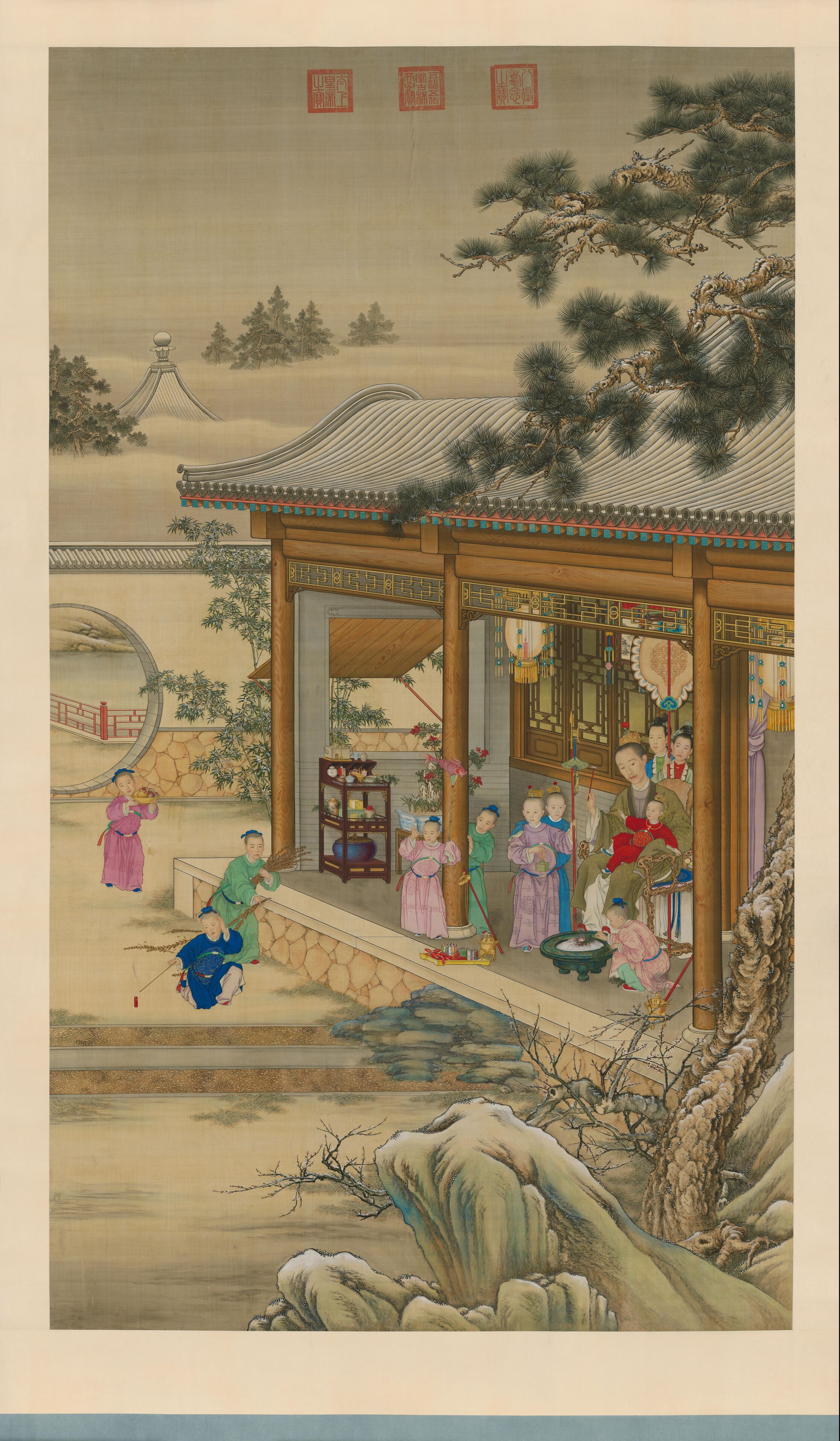 弘历岁朝行乐图像预览图