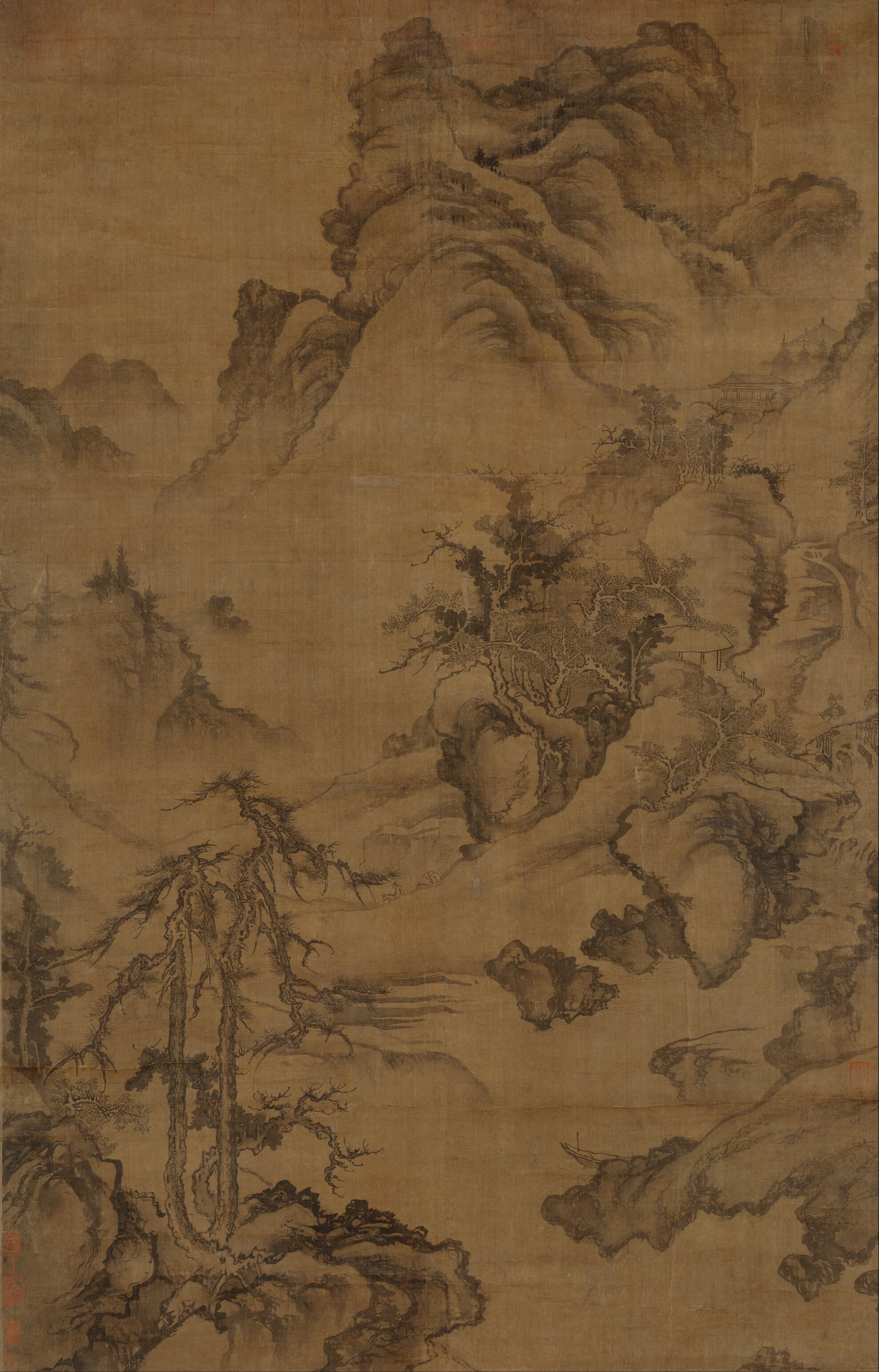 仿郭熙山水图预览图