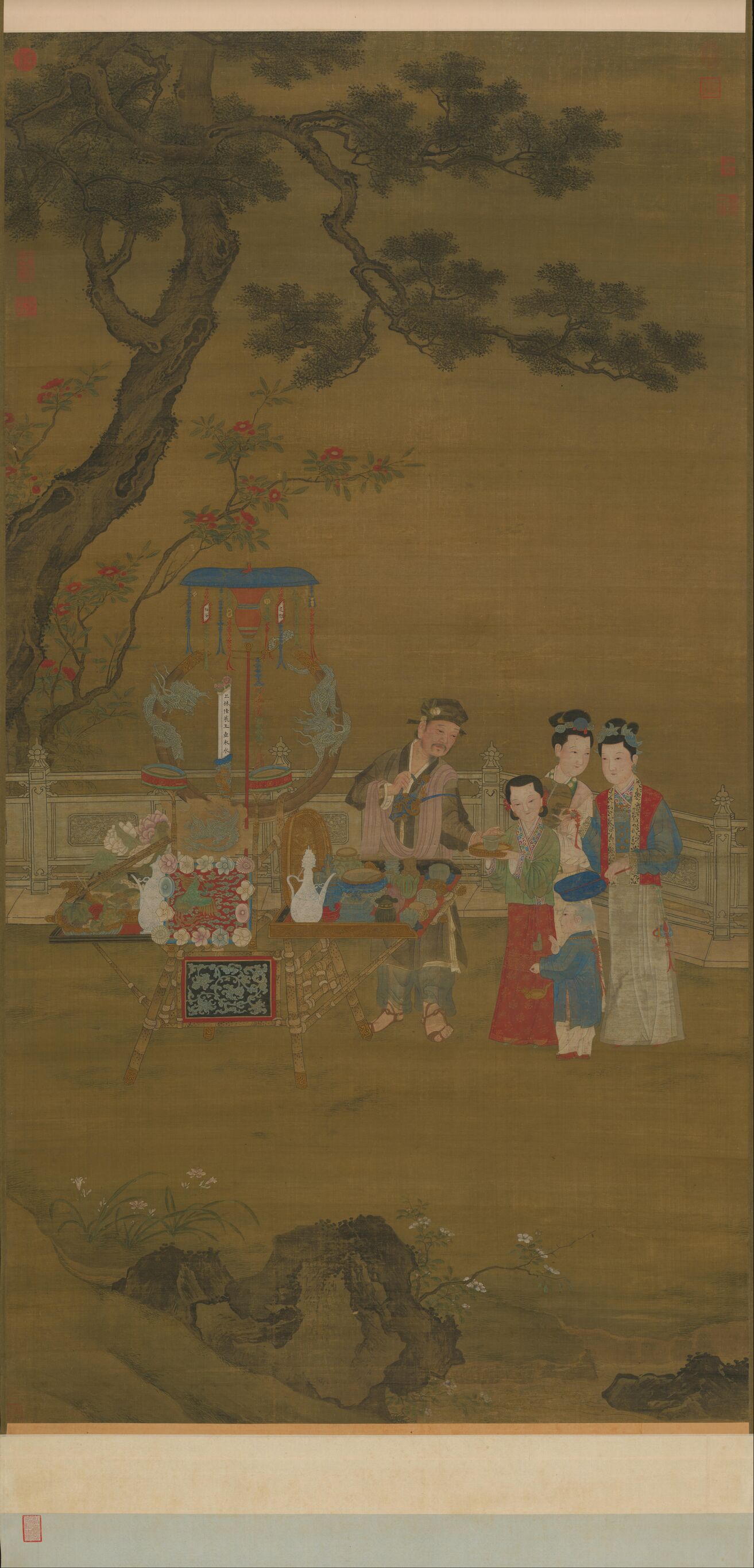 夏景货郎图预览图