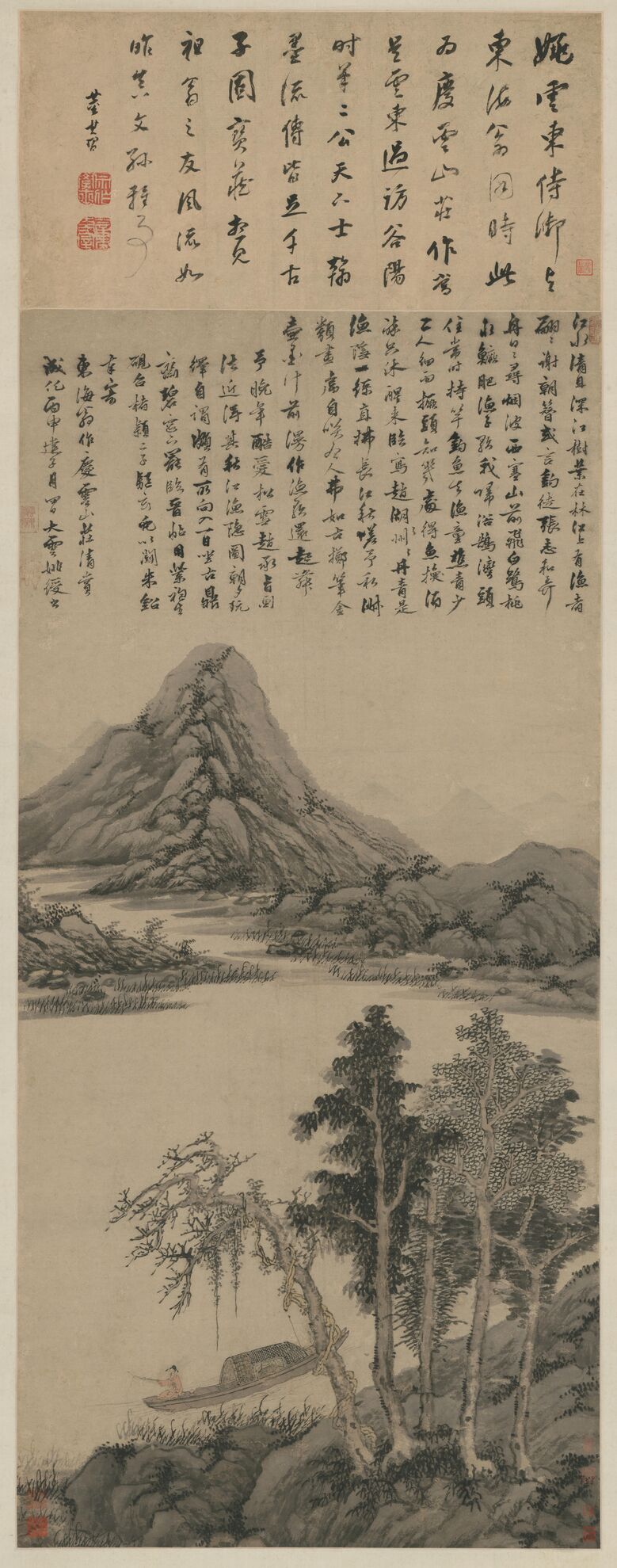秋江隐渔图预览图
